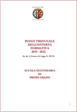 PIANO TRIENNALE DELL'OFFERTA FORMATIVA 2019 - 2022 SCUOLA SECONDARIA DI PRIMO GRADO