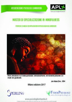 Master di specializzazione in mindfulness - OPL