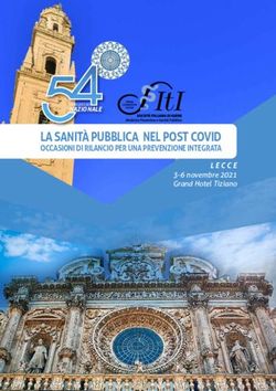 LA SANIT&Agrave; PUBBLICA NEL POST COVID - OCCASIONI DI RILANCIO PER UNA PREVENZIONE INTEGRATA - IGIENISTI ON-LINE
