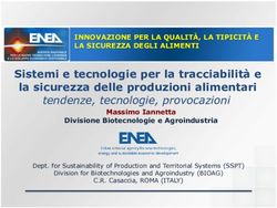 Sistemi e tecnologie per la tracciabilità e la sicurezza delle produzioni alimentari