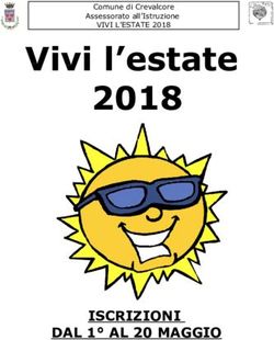 Vivi l'estate 2018 - ISCRIZIONI DAL 1 AL 20 MAGGIO - VIVI L'ESTATE 2018 Comune di Crevalcore