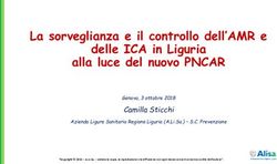 La sorveglianza e il controllo dell'AMR e delle ICA in Liguria alla luce del nuovo PNCAR