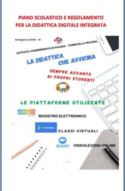 PIANO SCOLASTICO E REGOLAMENTO PER LA DIDATTICA DIGITALE INTEGRATA