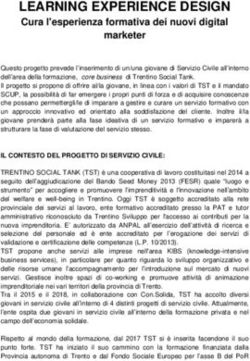 LEARNING EXPERIENCE DESIGN - Cura l'esperienza formativa dei nuovi digital marketer - Servizio Civile