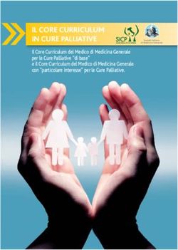 IL CORE CURRICULUM IN CURE PALLIATIVE - Fondazione LUVI Onlus