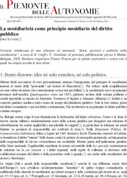 La sussidiarietà come principio sussidiario del diritto pubblico