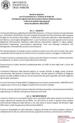 Anno Accademico 2021/2022 a favore di studenti internazionali - aii-ps.org