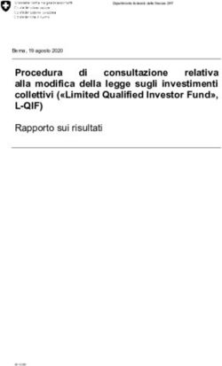 Procedura relativa alla modifica della legge sugli investimenti collettivi ("Limited Qualified Investor Fund", L-QIF) di - Asset Management ...