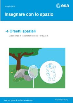 Insegnare con lo spazio - Orsetti spaziali Esperienza di laboratorio con i Tardigradi