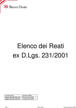 Elenco dei Reati ex D.Lgs. 231/2001 - Banco Desio