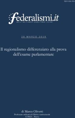 Il Regionalismo Differenziato Alla Prova Dell'esame Parlamentare - Di ...