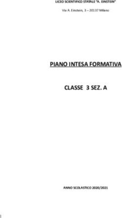 PIANO INTESA FORMATIVA CLASSE 3 SEZ. A - LICEO SCIENTIFICO STATALE "A. EINSTEIN" - ANNO SCOLASTICO 2020/2021 - Liceo Scientifico Statale Einstein ...
