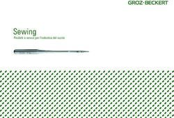 Sewing Prodotti e servizi per l'industria del cucito - Groz-Beckert