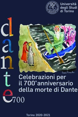 Celebrazioni per il 700 anniversario della morte di Dante - Torino 2020-2021 - Unito