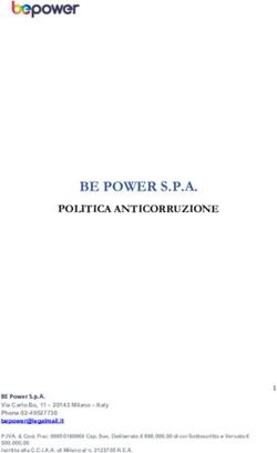 BE POWER S.P.A. POLITICA ANTICORRUZIONE
