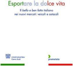 Esportare la dolce vita - Il belloeben fatto italiano nei nuovi mercati: veicoli e ostacoli - Unione Industriali Napoli