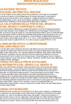 PROVE INVALSI 2018 SINTESI RAPPORTO NAZIONALE