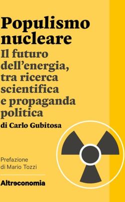 Populismo nucleare Il futuro dell'energia, tra ricerca scientifica e propaganda politica di Carlo Gubitosa