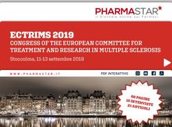 ECTRIMS 2019 CONGRESS OF THE EUROPEAN COMMITTEE FOR TREATMENT AND RESEARCH IN MULTIPLE SCLEROSIS Stoccolma, 11-13 settembre 2019 - Pharmastar