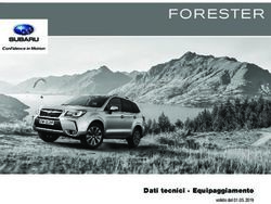 FOR ESTE R - Dati tecnici Equipaggiamento - Subaru.ch