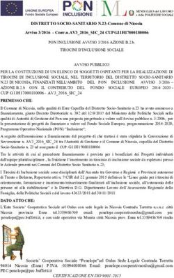 DISTRETTO SOCIO-SANITARIO N.23-Comune di Nicosia Avviso 3/2016 - Conv.n.AV3_2016_SIC_24 CUPG11H17000180006