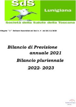 BILANCIO DI PREVISIONE ANNUALE 2021 BILANCIO PLURIENNALE 2022- 2023 - ALLEGATO " 3 " DELIBERA ASSEMBLEA DEI SOCI N. 4 DEL 28/12/2020 - SDS LUNIGIANA