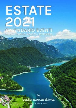 ESTATE 2021 CALENDARIO EVENTI - GIUGNO LUGLIO AGOSTO SETTEMBRE - Val Tramontina