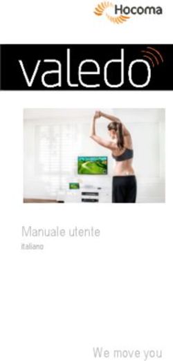 Manuale utente We move you