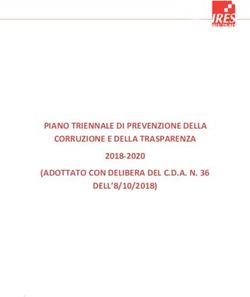 PIANO TRIENNALE DI PREVENZIONE DELLA CORRUZIONE E DELLA TRASPARENZA (ADOTTATO CON DELIBERA DEL C.D.A. N. 36 DELL'8/10/2018) 2018-2020