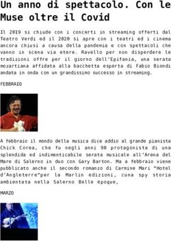Un anno di spettacolo. Con le Muse oltre il Covid - Cronache ...