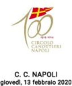 C. C. NAPOLI gioved&igrave;, 13 febbraio 2020 - Circolo Canottieri Napoli