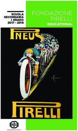 FONDAZIONE PIRELLI EDUCATIONAL - SCUOLA SECONDARIA I GRADO 2017 2018 - cloudfront.net