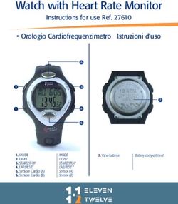 Watch with Heart Rate Monitor - Instructions for use Ref. 27610