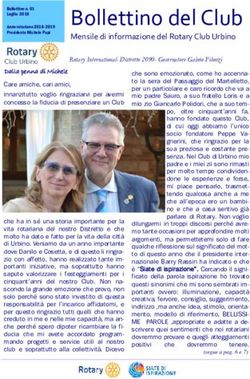 Bollettino del Club - Rotary Club Urbino