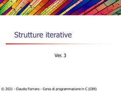 Strutture iterative Ver. 3 2021 - Claudio Fornaro - Corso di programmazione in C (C89)