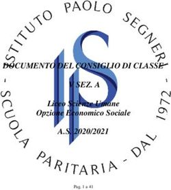 DOCUMENTO DEL CONSIGLIO DI CLASSE V SEZ. A A.S. 2020/2021 - Liceo Scienze Umane Opzione Economico Sociale
