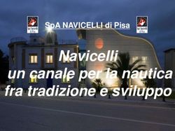 NAVICELLI UN CANALE PER LA NAUTICA FRA TRADIZIONE E SVILUPPO - SPA NAVICELLI DI PISA - COMUNE DI PISA