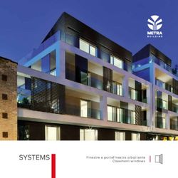 SYSTEMS Finestre e portefinestre a battente Casement windows - Metra Building