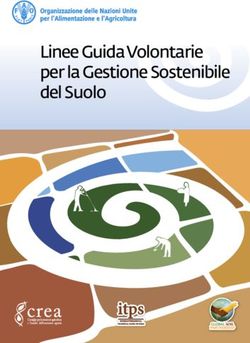 Linee Guida Volontarie per la Gestione Sostenibile del Suolo