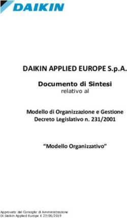 DAIKIN APPLIED EUROPE S.p.A - Modello di Organizzazione e Gestione Decreto Legislativo n. 231/2001 "Modello Organizzativo"