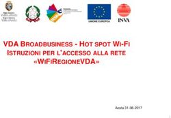 "WIFIREGIONEVDA" VDA BROADBUSINESS - HOT SPOT WI-FI ISTRUZIONI PER L'ACCESSO ALLA RETE - Regione VDA