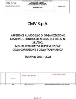 CMV S.p.A. APPENDICE AL MODELLO DI ORGANIZZAZIONE GESTIONE E CONTROLLO AI SENSI DEL D.LGS. N - Casinò di Venezia