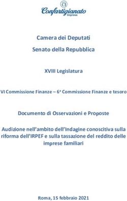 Camera dei Deputati Senato della Repubblica XVIII Legislatura