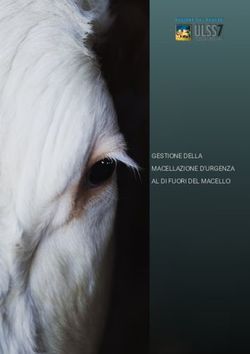 GESTIONE DELLA MACELLAZIONE D'URGENZA AL DI FUORI DEL MACELLO