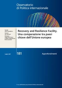 181 Recovery and Resilience Facility. Una comparazione tra paesi chiave dell'Unione europea