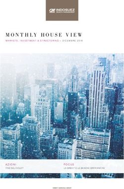 MONTHLY HOUSE VIEW 12/2018