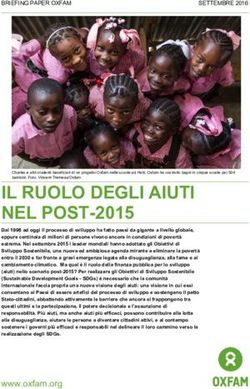 IL RUOLO DEGLI AIUTI NEL POST-2015 - Amazon AWS