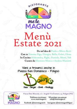 MENÙ ESTATE 2021 - RISTORANTE METEMAGNO FOLIGNO