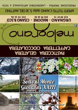 Sotto il Monte Giovanni XXIII - Calendario 2020 L'Amministrazione comunale augura a tutti Buone Feste e Buon Anno! - Città di Sotto il ...