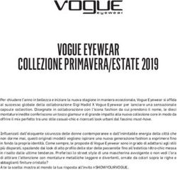 VOGUE EYEWEAR COLLEZIONE PRIMAVERA/ESTATE 2019 - Luxottica